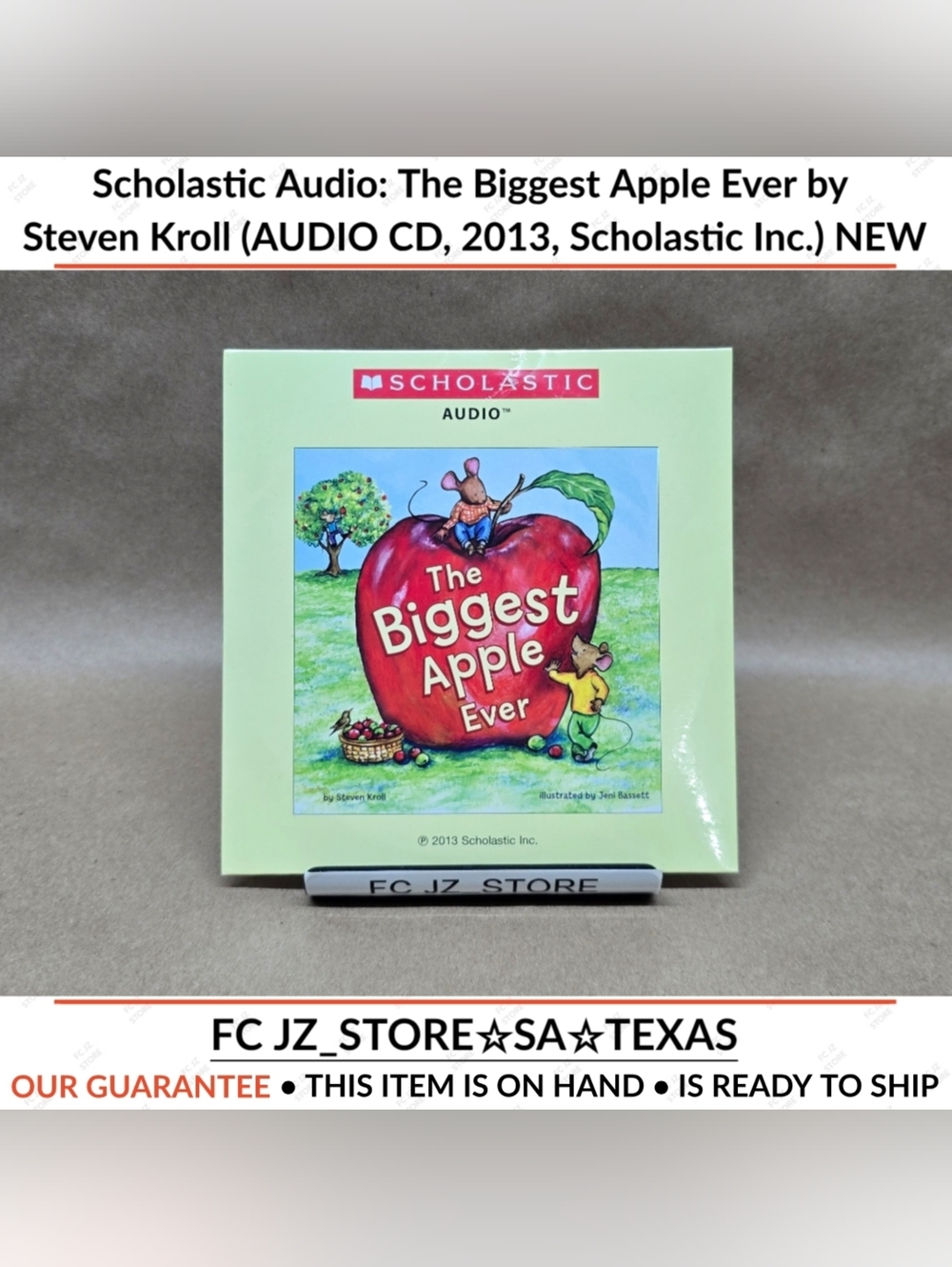 Scholastic Audio: The Biggest Apple Ever by Steven Kroll (AUDIO CD, 2013) NEW
